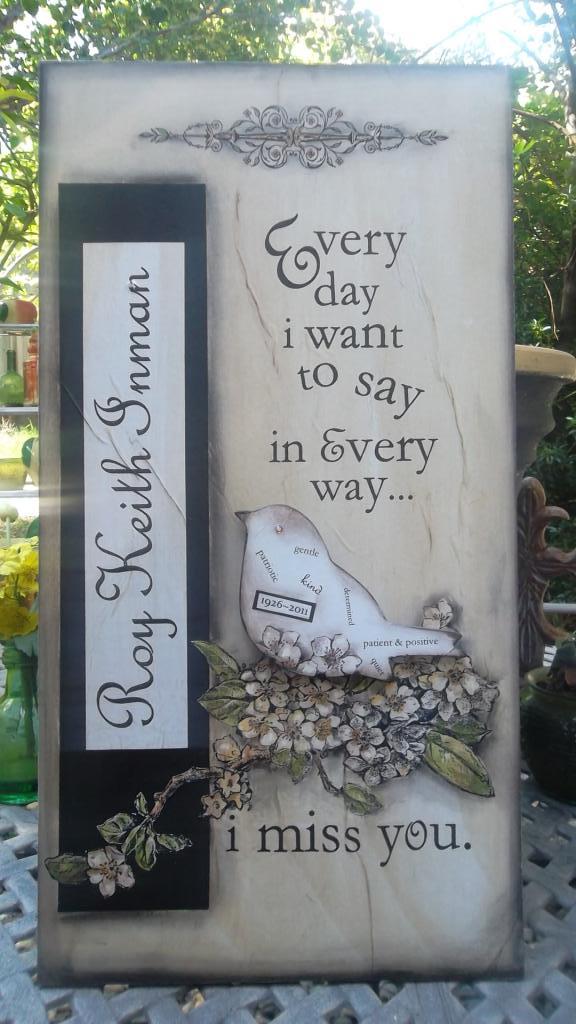 "MISSING YOU" MEMORY WALL ART The Grief Toolbox